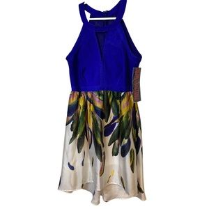NWT WOW couture flowy halter style dress size L